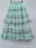 Vestido Largo Estilo Hada de Nicho 2026 con un Ambiente Minimalista Estilo Coreano, Falda de Media Capas Estilo Pastel con Parches de Malla 4809