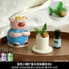 Cerdo Emocional Difusor de Aceites Esenciales de Aromaterapia sin Llama Piedra Cristal Decoración Interior Hogar Larga Duración Recámara Regalo de Cumpleaños