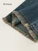 Ropa para Niños Youbao Jeans para Niñas Pantalones Sueltos Pantalones Largos 2026 Primavera y Otoño Estilo Coreano para Niños Pantalones de Pierna Ancha Versátiles para Ropa de Abrigo