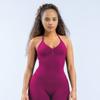 Conjunto Df de Pantalones Largos y Chaleco Más Vendidos de Amazon, Chaleco Deportivo de Cuello Halter de Nailon Mate de Alta Elasticidad Ultrafino