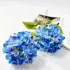 Transfronterizo Nuevo Producto Artificial 2 Cabezas 3D Madera Hortensia Decoración de Mesa Diseño de Hotel Falso Floral Diseño Artificial Flores Secas