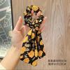 Lazo floral vintage para el cabello, cinta para atar, banda para el cabello para niñas, cuerda para atar de Cyber Celebrous, banda de goma, accesorios para el cabello