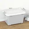 Caja de Almacenamiento de Plástico Transparente Extra Grande Caja de Almacenamiento Gruesa para Ropa y Colchas del Hogar Caja de Almacenamiento para Libros Tamaño Grande