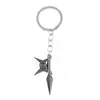 Anime Japonés Naruto Protector de Frente Llavero de Metal Uchiha Itachi Naruto Shuriken Collar Colgante de Nube Roja de Fuego