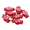 Amazon Luz Girasol Caramelo Plano Pintado Árbol de Navidad Colgante Accesorios Decoración Navideña Caramelo Rojo Venta al por Mayor