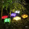 Luzes solares enterradas Luzes de pátio externas Luzes de gelo para gramado LED Luzes decorativas para layout de jardim de varanda