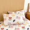 Funda de almohada de algodón, Tela cepillada engrosada, Par individual de fundas de almohada, 48X74, Al por mayor, Directo del fabricante, Cuadros