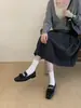 Mocasines de suela blanda para mujer, zapatos pequeños de piel, zapatos JK, nuevo modelo primavera 2026, estilo retro británico, versión coreana, versátiles