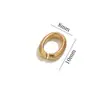 Hebilla de Collar Texturizada de Acero Inoxidable Hebilla Ovalada Semilla de Melón Hebilla de Máquina de Semillas de Melón Accesorios para Joyería DIY Hebilla Colgante Semiacabada