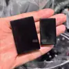 Colar de Charme de Segurança de Obsidiana Natural Pingente Quadrado Fivela de Segurança Unissex Pingente Redondo Venda por Atacado de Fábrica