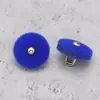 Botones de Resina de Terciopelo para Trajes Tang y Hanfu, Botones Metálicos para Suéteres y Abrigos, Botones Decorativos Redondos Cosidos a Mano, Disponibles en 20 Colores