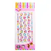 Pulsera de Princesa de Dibujos Animados Joya 3D Brillante Calcomanía de Pedrería Manualidad Creativa para Teléfono Calcomanía de Cara de Diamante