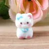 Gato de Desenho Animado Estéreo Laço Gato Estéreo Desenho Animado Contas Corrente de Celular Bolsa Pendente DIY Material de Joia Artesanal