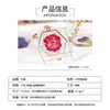 Ed nuevo llavero de flor seca espécimen de rosa metal de acero inoxidable hebilla de langosta accesorios de ropa fabricantes al por mayor
