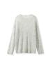 Suéter de Alpaca + Lana de Oveja Suave y Cómodo Cuello V/Cuello Redondo Clip para Fumar Estambre Floral Otoño 2024 para Mujer 082