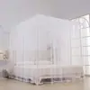Cortina de Cama Opaca para Dormitorio del Hogar, Mosquitero de Tres Puertas de Pie, Dosel de Cama Opaco Estilo Princesa de Palacio, a Prueba de Mosquitos para Viviendas de Alquiler
