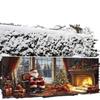 Fondo de Tela Transfronterizo Nuevo de Navidad para Puerta de Garaje Decoración de Fiesta Navideña Árbol de Navidad Fondo de Amazon Tela Colgante en