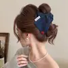 2026 Nuevo Pasador Triangular de Tela de Lunares Estilo Coreano para Mujer, Pasador de Alta Gama para Recogido en la Parte Posterior de la Cabeza, Accesorio para el Cabello de Pinza de Tiburón