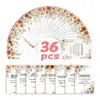 Conjunto Transfronteiriço de 36 Peças de Cartões de Cumprimentos Motivacionais em Inglês com Citações Inspiradoras, Decoração de Presente, Mensagens de Bênção, Cartões de Cumprimentos no Atacado