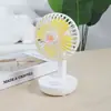 Nuevo ventilador de escritorio Mini ventilador de escritorio simple Margarita ventilador de escritorio portátil para mesita de noche ventilador de carga USB