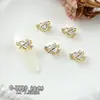 Pedras de Strass para Nail Art da Série Zircônia de Luxo Leve, Pingente de Estrela-do-Mar Versátil Deslumbrante e Luxuoso, Pedras de Strass para Unhas Laço