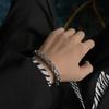 Pulsera transfronteriza nueva de acero inoxidable pulsera de temperamento para hombres y mujeres pulsera simple de estilo callejero hip-hop ventas directas de fábrica
