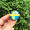 Insígnia de Bandeira Mundial, Emblema Nacional, Broche da Ucrânia, Patch de Gema Crystal Time, Produção de Insígnias Personalizadas a partir de Imagens Fornecidas