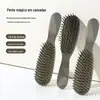 Pente mágico com camadas para uso seco e molhado, volumizador de couro cabeludo, ferramenta de estilização de cabeça alta, alivia a coceira no couro cabeludo, alisador de cabelo longo e pente massageador