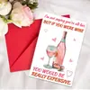 Tarjeta de felicitación grande de San Valentín transfronteriza nueva con juego de sobres estilo Ins, variedad de postales de bendición romántica