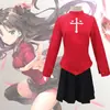Jujiyuan Fatestay Night Tohaka Rin Roupa de Cosplay Conjunto Completo Roupa de Cosplay Pronta para Usar para Mulheres
