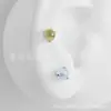 Contas de Transferência Phantom Revestidas de Titânio F136 Garra Três Bolas Liga de Titânio G23 Joias para Piercing Unha da Língua Unha da Orelha Unha do Lábio