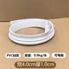 Tira de Borde Suave de PVC Autoadhesivo Pu Estilo Francés para Decoración de Puertas con Arco Curvo Borde de Pared de Fondo Estilo Europeo Línea de Yeso