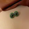 Pendientes de Botón de Alta Calidad Estilo Nuevo Aguja de Plata Pendientes Geométricos Retro para Mujer Accesorios Yiwu Joyería Vintage Venta al por Mayor