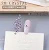 K9 Nuevo Súper Brillante Fondo Plano Morado Rhinestones Redondos para Uñas 33 Cortes Rhinestones con Relleno Morado Rhinestones para Apilar Uñas