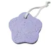 Piedra Pediátrica de Doble Cara Morada con Forma de Flor de Ciruelo Piedra Pómez Cepillo Piedra Frotadora de Pies para el Hogar Pedicura Natural para Eliminar Piel Muerta Callos Piedra Volcánica