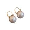 Pendientes de perlas retro de alta gama, sencillos, nuevos, de temperamento ligero, de lujo, con diseño de hebilla para la oreja, joyería pequeña de moda al por mayor