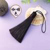 Nudo chino borla pendiente de oreja pendientes marcapáginas diy colgante de abanico de oreja para colgar accesorios de ropa cheongsam Hanfu material