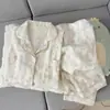 Algodón nube súper suave conejo Miffy conjunto de pijama de primavera y otoño para mujer de manga larga y pantalón largo conjunto casual ajustado para estar en casa
