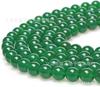 Suministro Directo de Fábrica de Cuentas Sueltas de Ágata Verde, Cuentas Redondas de Ágata Verde, Accesorios para Joyería DIY, Pulseras, Collares, Productos Semi-Terminados al por Mayor