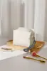 Bolsa de maquillaje simple a rayas bicolor, portátil y artística, adecuada para viajes, almacenamiento de productos para el cuidado de la piel, bolso de mano, bolsa tipo almohada