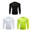 Ropa Deportiva para Ciclismo al Aire Libre de Manga Larga para Hombre Ajustada de Alta Elasticidad Capa Base Transpirable de Secado Rápido para Fitness, Running, Entrenamiento
