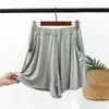 Calças Casuais de Algodão Modal para Mulheres, Leggings Soltas de Cintura Alta, Calças Saia, Calças Esportivas de Praia Plus Size, Alongamento das Pernas, Fluorescente