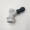 Conector de balde preto e branco, balde de refrigerante, balde de xarope, conector de dispensador, conector rápido 10mm/8mm