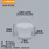 Cubo de Plástico Transparente Engrosado 6L 8L 10L Cubo Sellado Portátil de Grado Alimenticio Cubo Redondo Pequeño de PP para Fruta Liofilizada Nueces