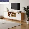 Mueble de TV Nórdico Moderno Minimalista Dormitorio Sala de Estar Hogar Apartamento Pequeño Pata de Madera Maciza Mesa de Centro Combinación Mueble de TV