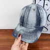 Gorra de Béisbol Lavada de Mezclilla Lisa Tie-Dye Vintage Desgastada Unisex Estilo Coreano Versátil de Moda Gorra para el Sol