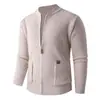 Outono 2026 Novo Casaco de Tricô Estilo Britânico Masculino da Amazon Moda Transfronteiriça Suéter Cardigan Masculino Plus Size
