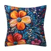 TEMU Funda de Almohada Decorativa Nueva Transfronteriza Efecto Tridimensional 3D Funda de Almohada de Flores Funda de Cojín para Sofá Impresión Digital