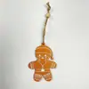 Adornos de árbol de Navidad de madera transfronterizos hombre de jengibre de madera artesanías de madera colgante creativo DIY decoración