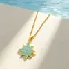 Colar Transfronteiriço Estilo Europeu e Americano Lua e Sol Design Retrô Colar Estrela e Lua Brilham Juntos Design de Nicho Acessórios Completos de Diamante para Mulheres